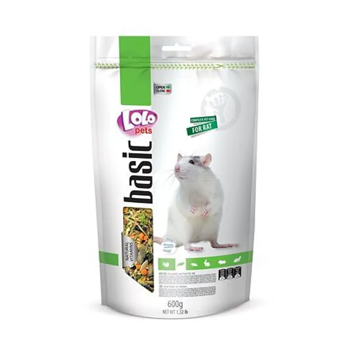 Hauptbild des Produkts LOLO BASIC kompletní krmivo pro potkany 600 g Doypack