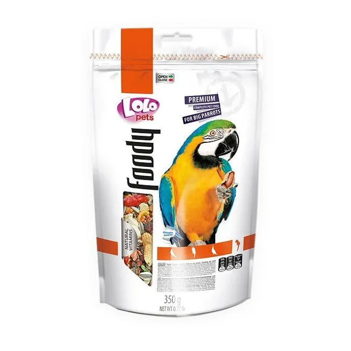 Hauptbild des Produkts LOLO BASIC kompletní krmivo pro velké papoušky 350 g Doypack