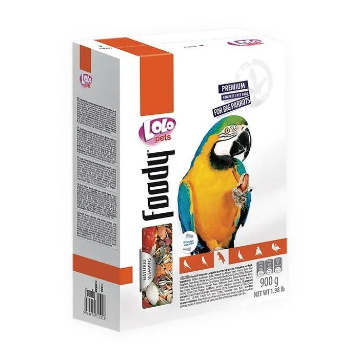 Hauptbild des Produkts LOLO BASIC kompletní krmivo pro velké papoušky 900 g krabička
