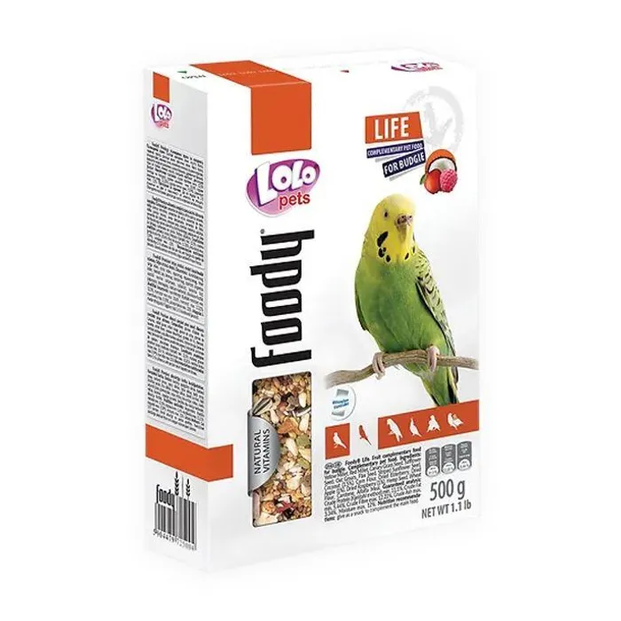 Hauptbild des Produkts LOLO BASIC kompletní ovocné krmivo pro andulky 500 g krabička