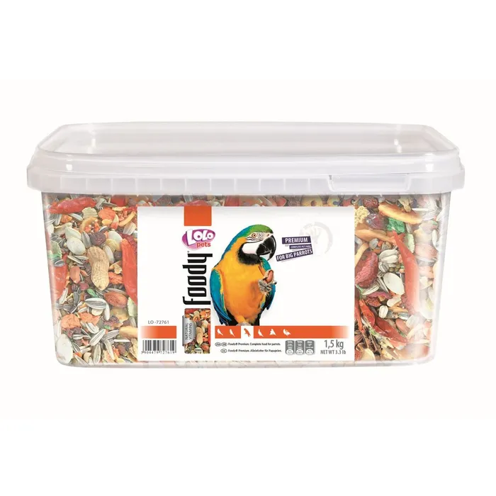 Hauptbild des Produkts LOLO BASIC kompl.krmivo pro velké papoušky 3L/1,5kg kyblík