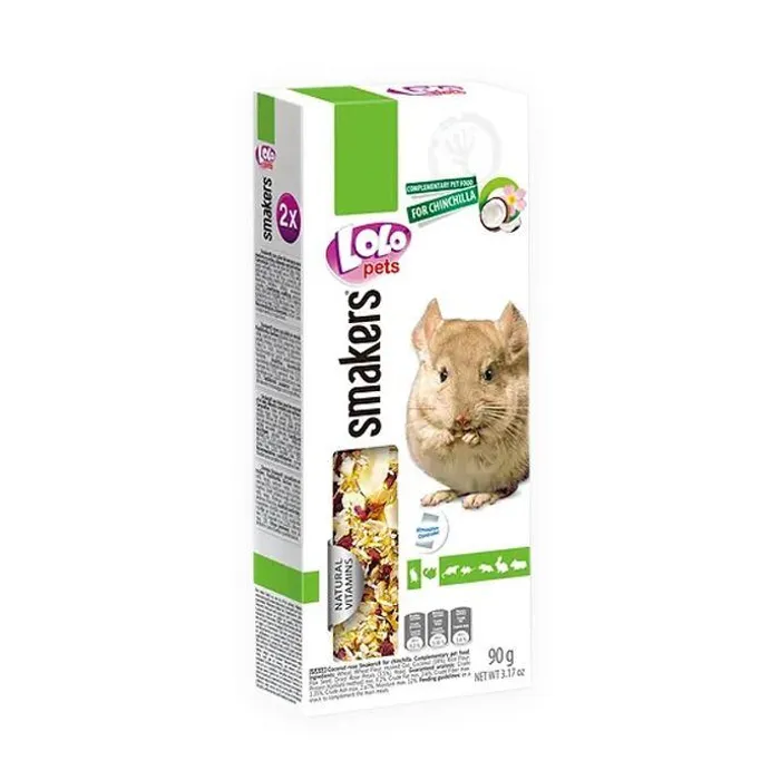 Hauptbild des Produkts LOLO SMAKERS 2 klasy kokos a lístky růže pro činčily 90 g