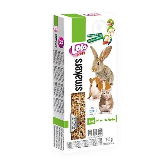 Hauptbild des Produkts LOLO SMAKERS 3v1 klasy MIX příchutí pro hlodavce 135 g