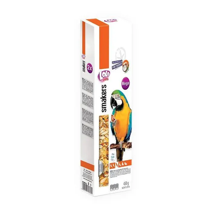 Hauptbild des Produkts LOLO SMAKERS MEGA 2 klasy ořech-kokos pro velké papoušky 450 g