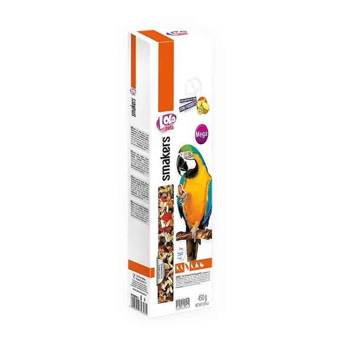 Hauptbild des Produkts LOLO SMAKERS MEGA 2 klasy ovocné pro velké papoušky 450 g