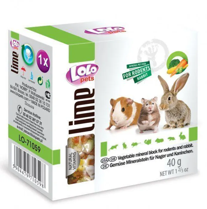 Hauptbild des Produkts LOLO zeleninový minerální kámen pro hlodavce 40 g