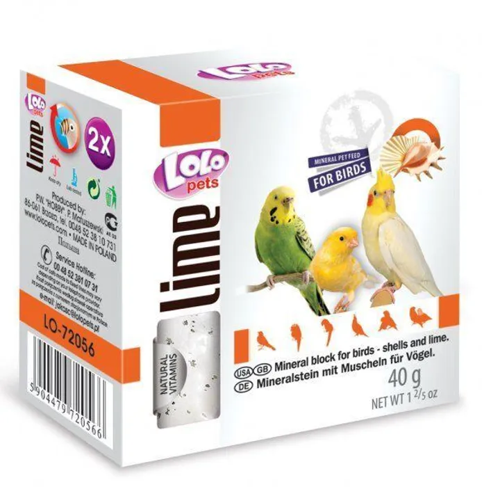 Hauptbild des Produkts LOLOpets LIME minerální kámen s mušlemi pro ptáky 40 g