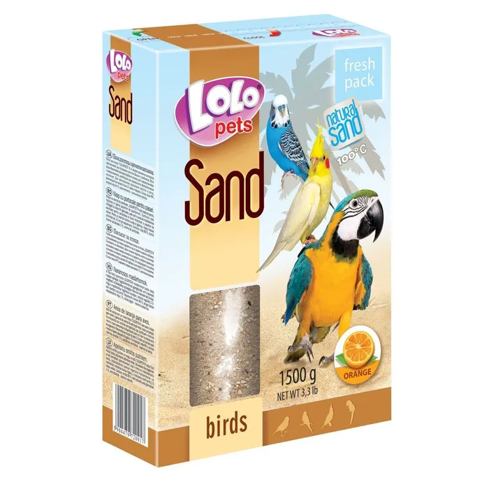 Hauptbild des Produkts LOLOpets pomerančový písek pro ptáky 1500 g