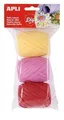 Gummi "Creative", gelb, rosa, rot, Set, APLI