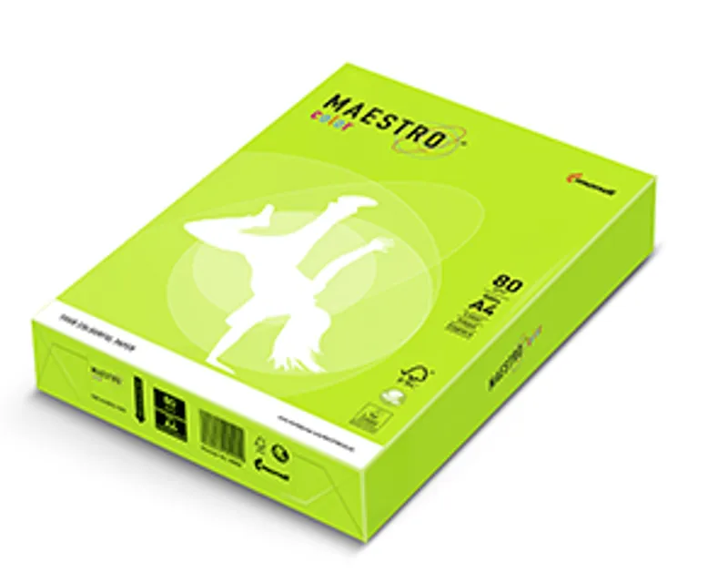 Hauptbild des Produkts MAESTRO color NEON 80g 500 listů Neon Green - NEOGN