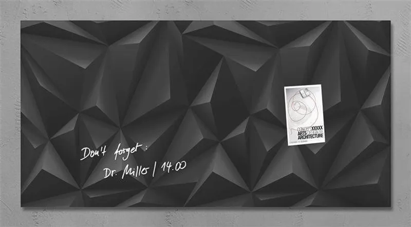 Hauptbild des Produkts Magnetic glass board, 91x46 cm, SIGEL,  "Artverum® ", black Diamond