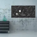 Magnetische Glastafel, 91x46 cm, SIGEL, „Artverum®“, schwarz