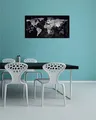 Magnetická skleněná tabule "Artverum®", mapa světa, 91x46cm, SIGEL