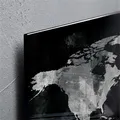Magnetická skleněná tabule "Artverum®", mapa světa, 91x46cm, SIGEL