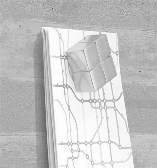 Hauptbild des Produkts Magnetická skleněná tabule "Artverum® ", textura betonu, 91x46cm, SIGEL