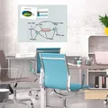 Weiteres Produktbild Magnetická skleněná tabule, bílá, 120x90 cm, BE!BOARD