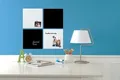 Magnettafel „Square Tile“, beschreibbar, 360x360mm, schwarz, REXEL