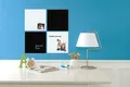 Weiteres Produktbild Magnettafel „Square Tile“, beschreibbar, 360x360mm, schwarz, REXEL