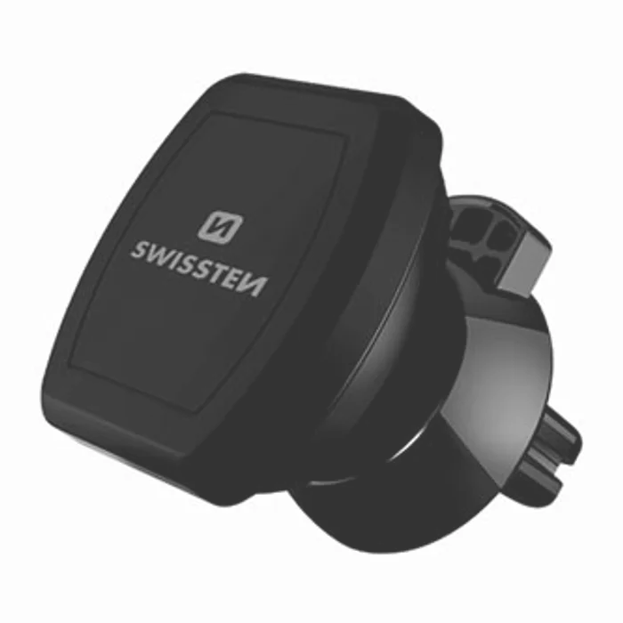 Hauptbild des Produkts Magnetický držák mobilu(GPS) Swissten do auta, černý, plast, do ventilace, kloubový, čern