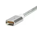 USB Kabel (2.0), USB A M - Magnet Anschluss, 1m, silbern, yy