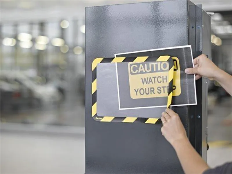 Hauptbild des Produkts Magnetický obal "Magneto Safety", červená-bílá, samolepící, A4, TARIFOLD [2 ks]
