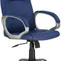 Weiteres Produktbild Managerstuhl "Petersburg 9010", blau, Kunstleder, silberner Kreuz