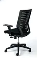 Chefsessel "Superstar", Textil, schwarz, Gestell schwarz, MaYAH