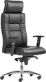 Managerstuhl "Vitellianus 323", Kunstleder, Alu-Basis, schwarz