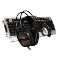 Marvo CM303, Tastatur-Set mit Gaming-Maus und Kopfhörern, CZ/SK, Game, verkabelt (USB), silbern, unterbeleuchtet