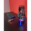 Weiteres Produktbild Marvo CM305, RGB Tastaturset mit Gaming-Maus und Kopfhörern, US, Game, verkabelt (USB), schwarz, RGB-Beleuchtung