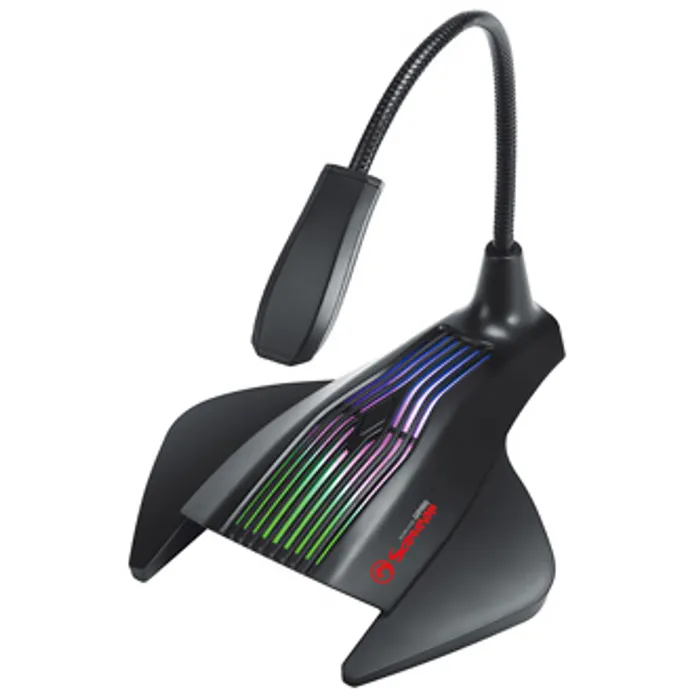 Hauptbild des Produkts Marvo, herní mikrofon MIC-01, mikrofon, bez regulace hlasitosti, černý, RGB podsvícený