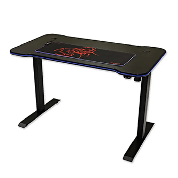 Hauptbild des Produkts Marvo Herní stůl DE-03 PRO 120 x 66 cm, 71-121 cm, elektricky nastavitelná výška, podsvíc