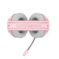 Marvo HG8936, Kophörer mit Mikrofon, Lautstärkeregelung, rose, unterbeleuchtet, 3.5 mm jack + USB