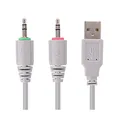Marvo HG8936, Kophörer mit Mikrofon, Lautstärkeregelung, rose, unterbeleuchtet, 3.5 mm jack + USB
