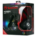 Marvo HG9015G, Kophörer mit Mikrofon, Lautstärkeregelung, schwarz, USB