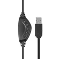 Marvo HG9022, Kophörer mit Mikrofon, Lautstärkeregelung, schwarz/rot, 7.1 (virtuell), LED, unterbeleuchtet typ USB