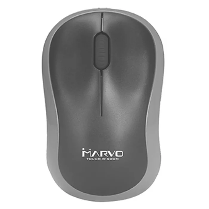 Hauptbild des Produkts Marvo Myš DWM100GY, 1000DPI, 2.4 [GHz], optika, 3tl., 1 kolečko, bezdrátová, černo-šedá,