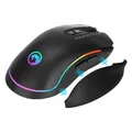 Marvo Maus G942, 10000DPI, Optik, 10Tas., USB verdrahtet, schwarz, Game, RGB-Beleuchtung