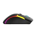 Marvo Maus M729W, 4800DPI, 2.4 [GHz], Optik, 7Tas., schnurlos, schwarz, 1 Stk eingebaute Batterie, Game, unterbeleuchtet