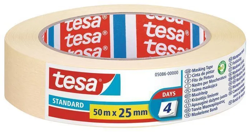 Hauptbild des Produkts Maskovací páska "Standard 5086", 25 mm x 50 m, TESA