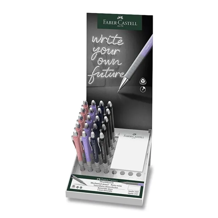 Hauptbild des Produkts Mechanická tužka Faber-Castell Apollo stojánek 20 ks, 0,7 mm