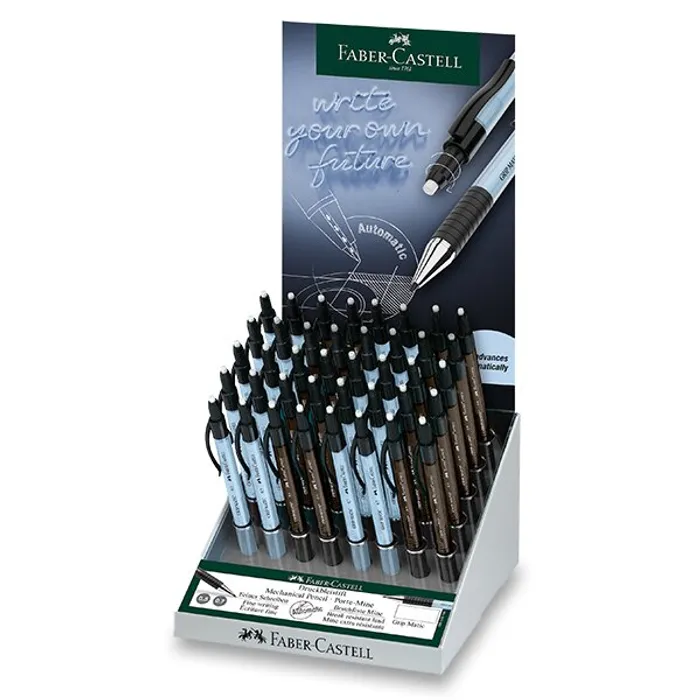 Hauptbild des Produkts Mechanická tužka Faber-Castell Grip Matic 1375/1377 stojánek, 40 ks, 0,5/0,7 mm