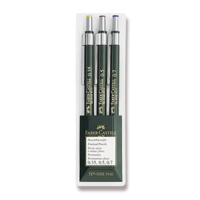Hauptbild des Produkts Mechanická tužka Faber-Castell TK Fine sada 3 ks