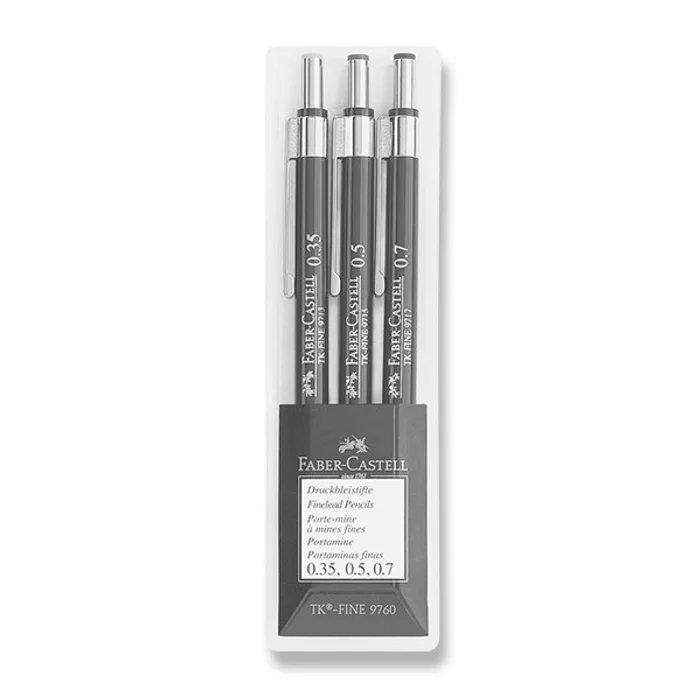 Hauptbild des Produkts Mechanická tužka Faber-Castell TK Fine sada 3 ks
