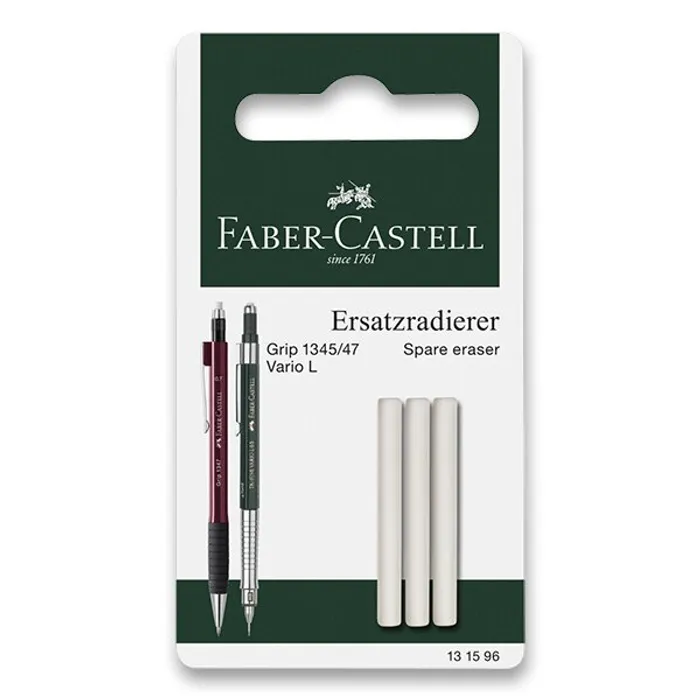 Hauptbild des Produkts Mechanická tužka Grip 1345/47, náhr.pryž BL 3ks Faber Castell (131596)