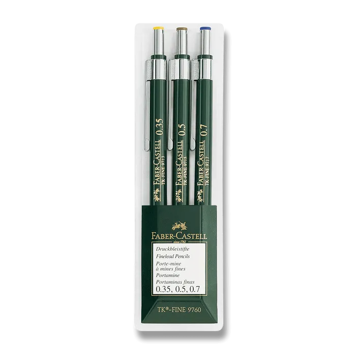 Hauptbild des Produkts Mechanická tužka TK-Fine Sada (0.3, 0.5, 0.7) 3ks Faber Castell (136030)