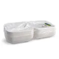 Weiteres Produktbild Menü-Box Zuckerrohr-Bagasse ungeteilt 222 x 200 x 67 mm [50 St.]