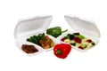 Weiteres Produktbild Menü-Box (XPS) 2-geteilt weiß 241 x 207 x 69 mm [125 St.]