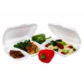 Weiteres Produktbild Menü-Box (XPS) 2-geteilt weiß 241 x 207 x 69 mm [125 St.]