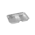 Menü-Schale (ALU) 2-geteilt 227 x 177 x 30 mm 810ml [100 St.]
